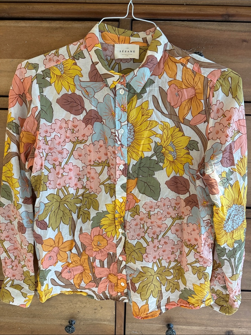 Sézane Pierro Shirt in 70s Boho - Picture 5 of 5